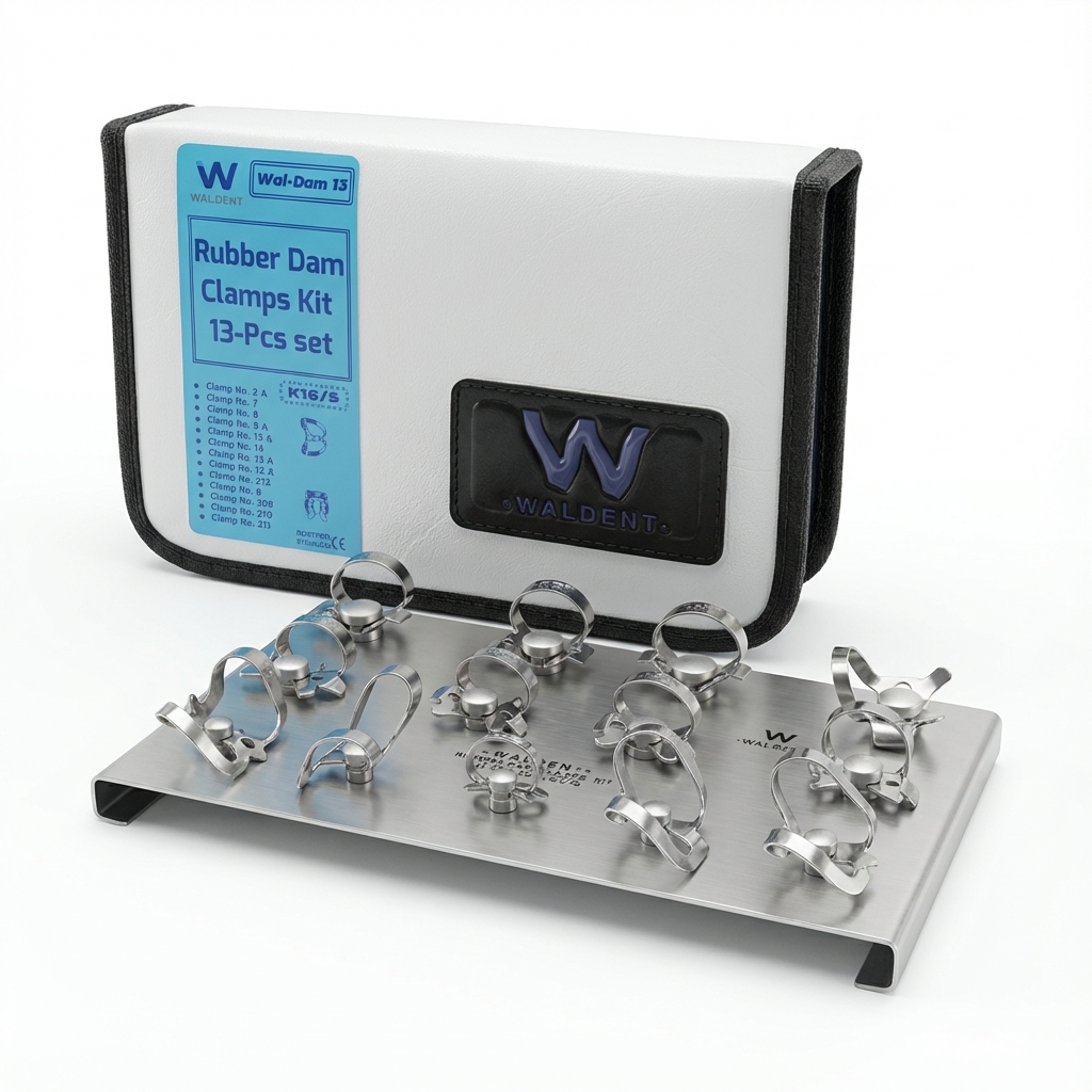 Waldent Rubber Dam Clamps Kit - Set of 13 (K16/5)