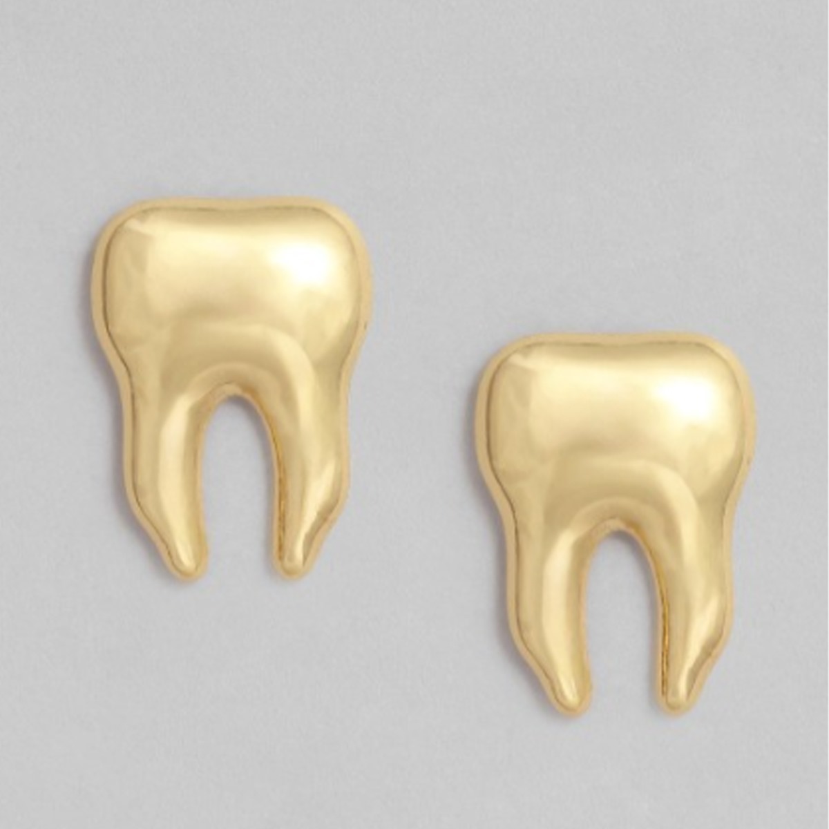 iDentical Golden Crown Shape Earrings - Set Of 1 (ZYR-4072)