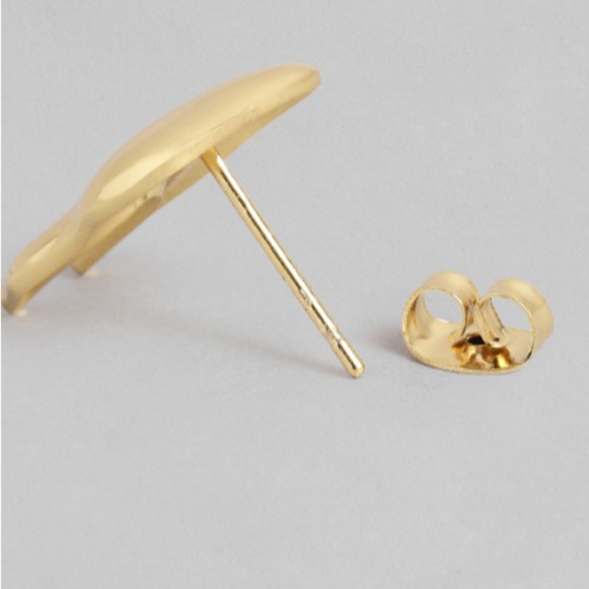 iDentical Golden Crown Shape Earrings - Set Of 1 (ZYR-4072)
