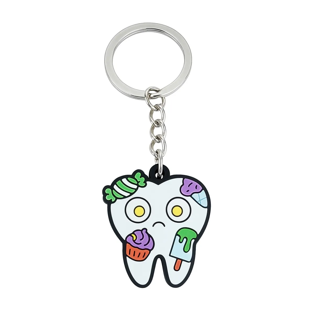 iDENTical Tooth Shape Keychain With Candy Design ZYR-3006-1