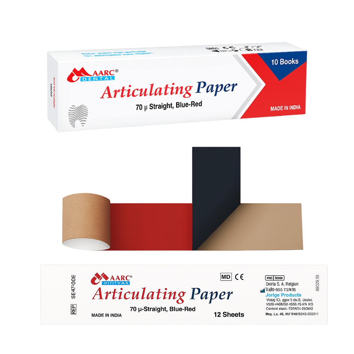Maarc Articulating Paper 70 Microns Straight - Red