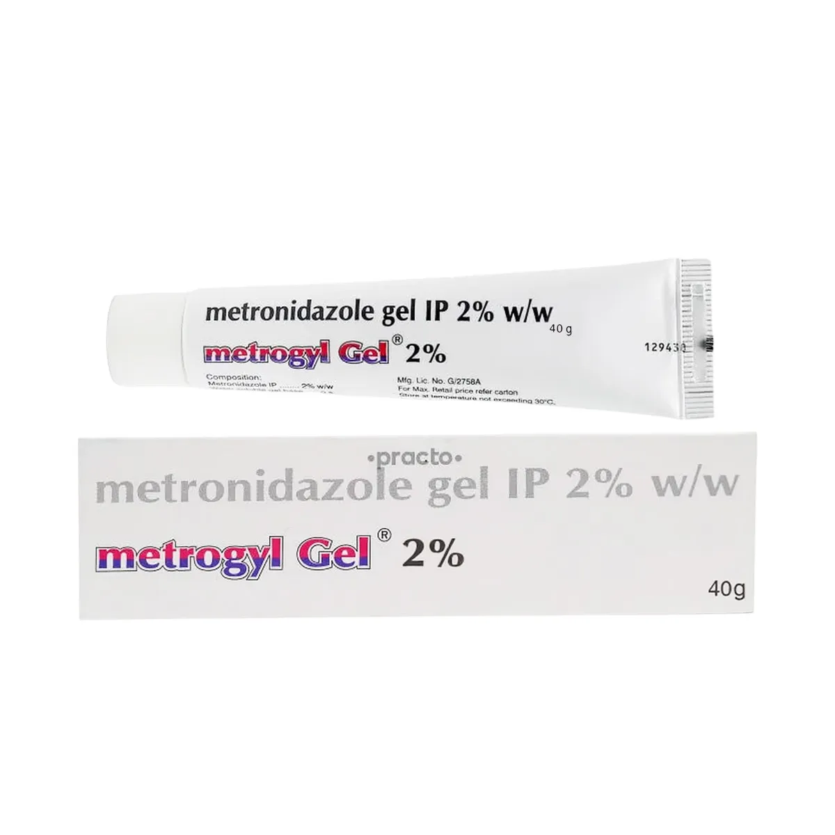 Metrogyl Gel 2% 40gm (Pack of 20)