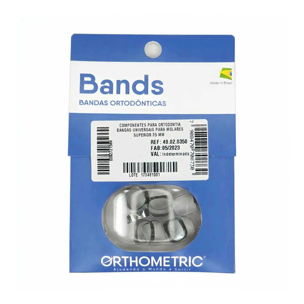 OrthoMetric Plain Ortho Bands Lower (Pack of 10)
