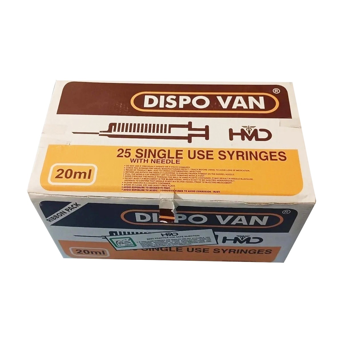 HMD Dispo Van Syringe 20ml | 21 Gauge