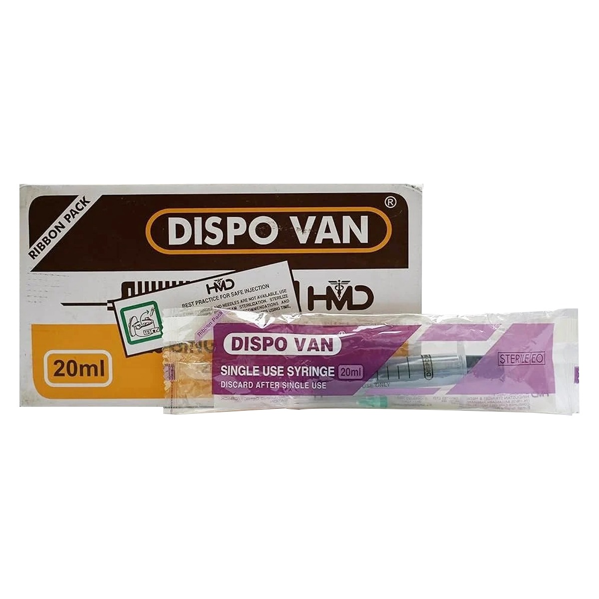 HMD Dispo Van Syringe 20ml | 21 Gauge