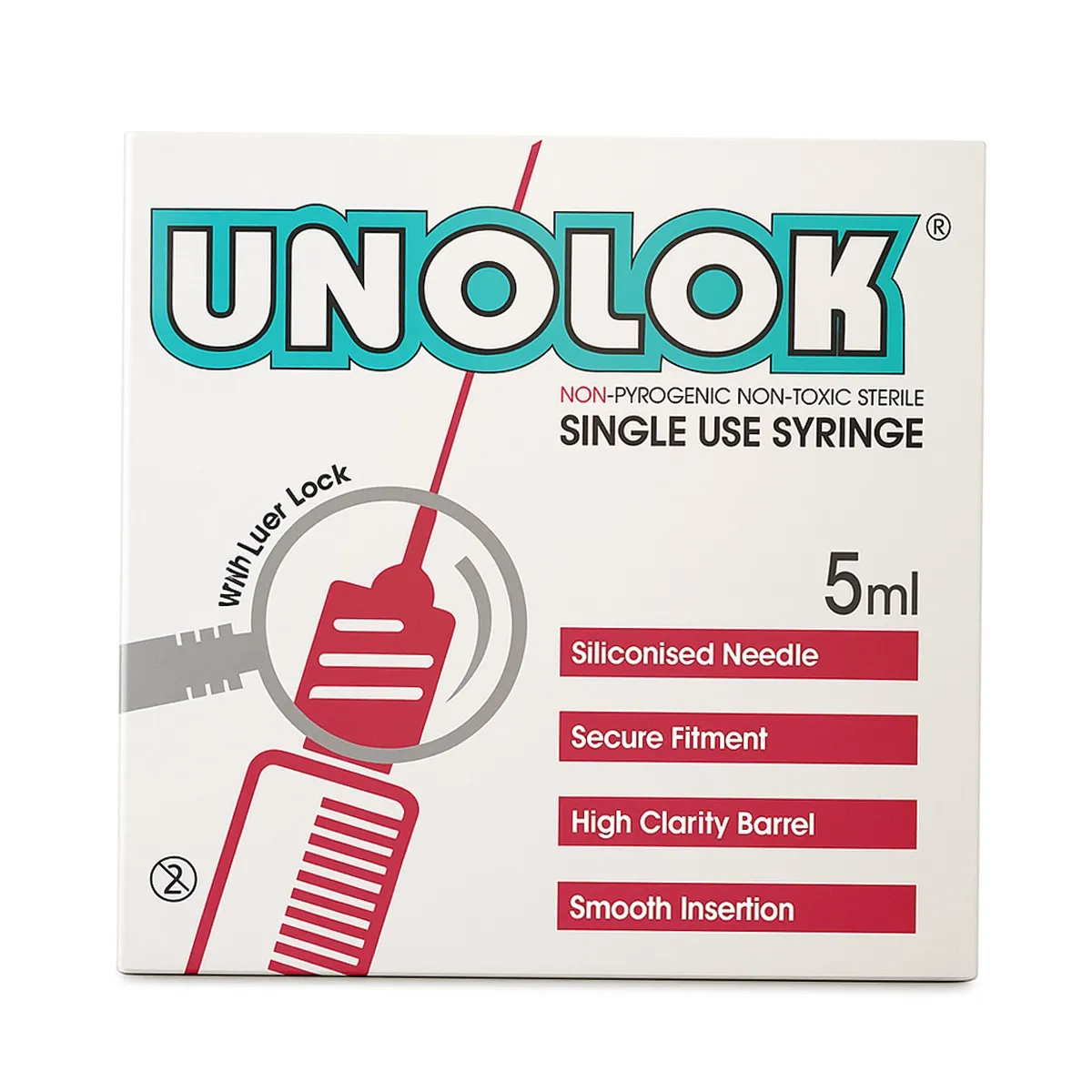 HMD Unolok Syringe Without Needle - 5ml