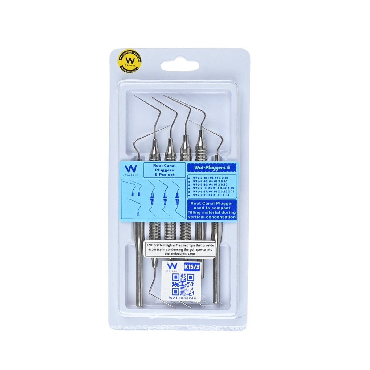 Waldent Root Canal Pluggers Set of 6 (K15/3)