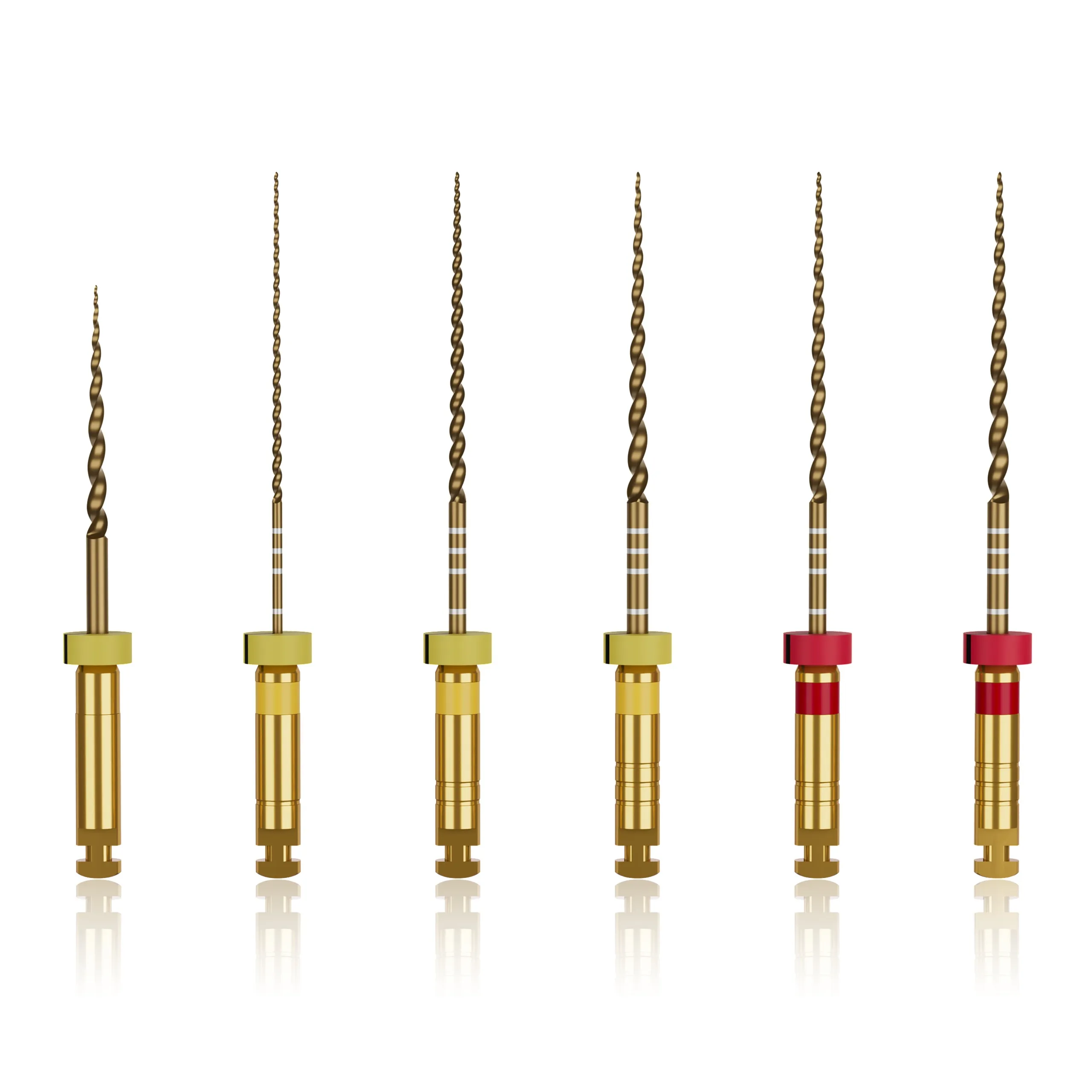 Waldent Wal-flex Gold Rotary Files 25mm