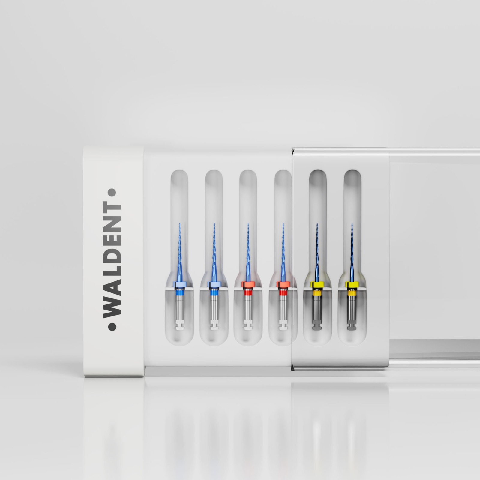 Waldent Paedoflex Blue Rotary Files For Kids #15mm Assorted (Pack of 6)