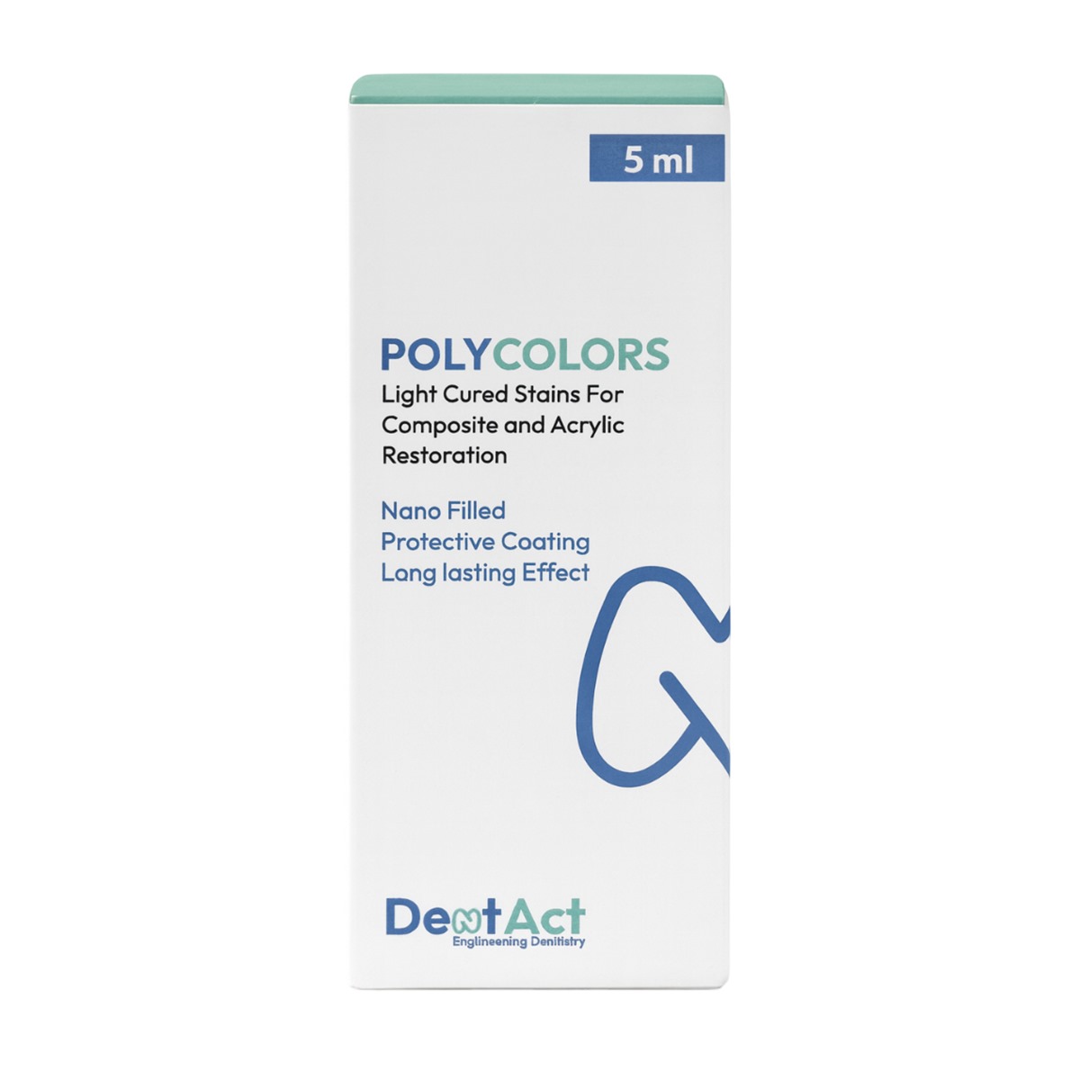 DentAct Poly Colours Light Cured Stain - Light Brown