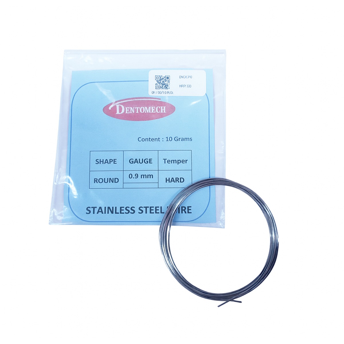 Dentomech Hard Steel Orthodontic Wire Pouch 10g - 20 Gauge ( 0.9 mm )