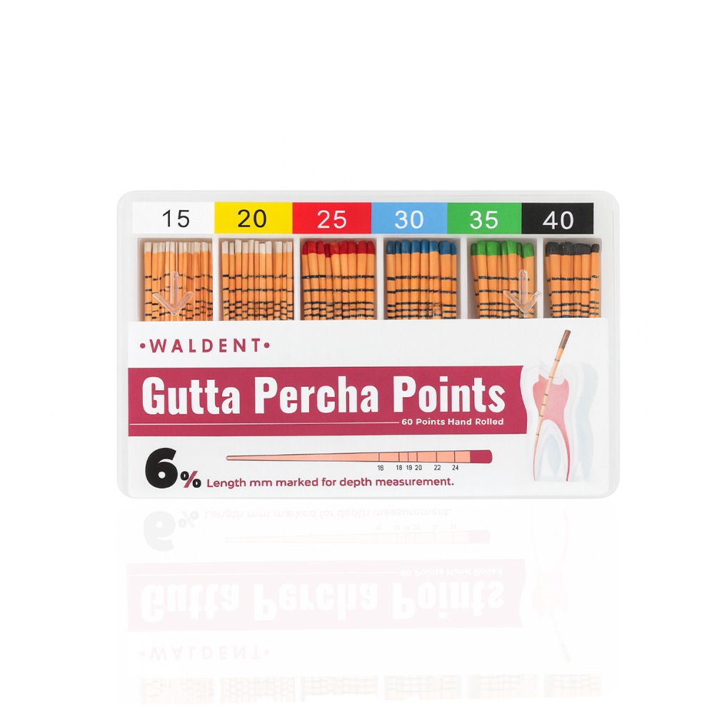 Waldent Gutta Percha Points 6% (Length Marked)