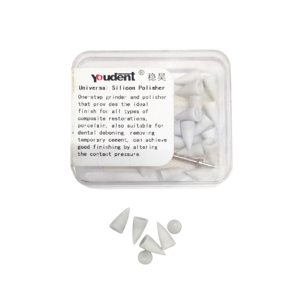 Youdent Silicone Polishers For Composite White - Pack Of 25 (DR001)