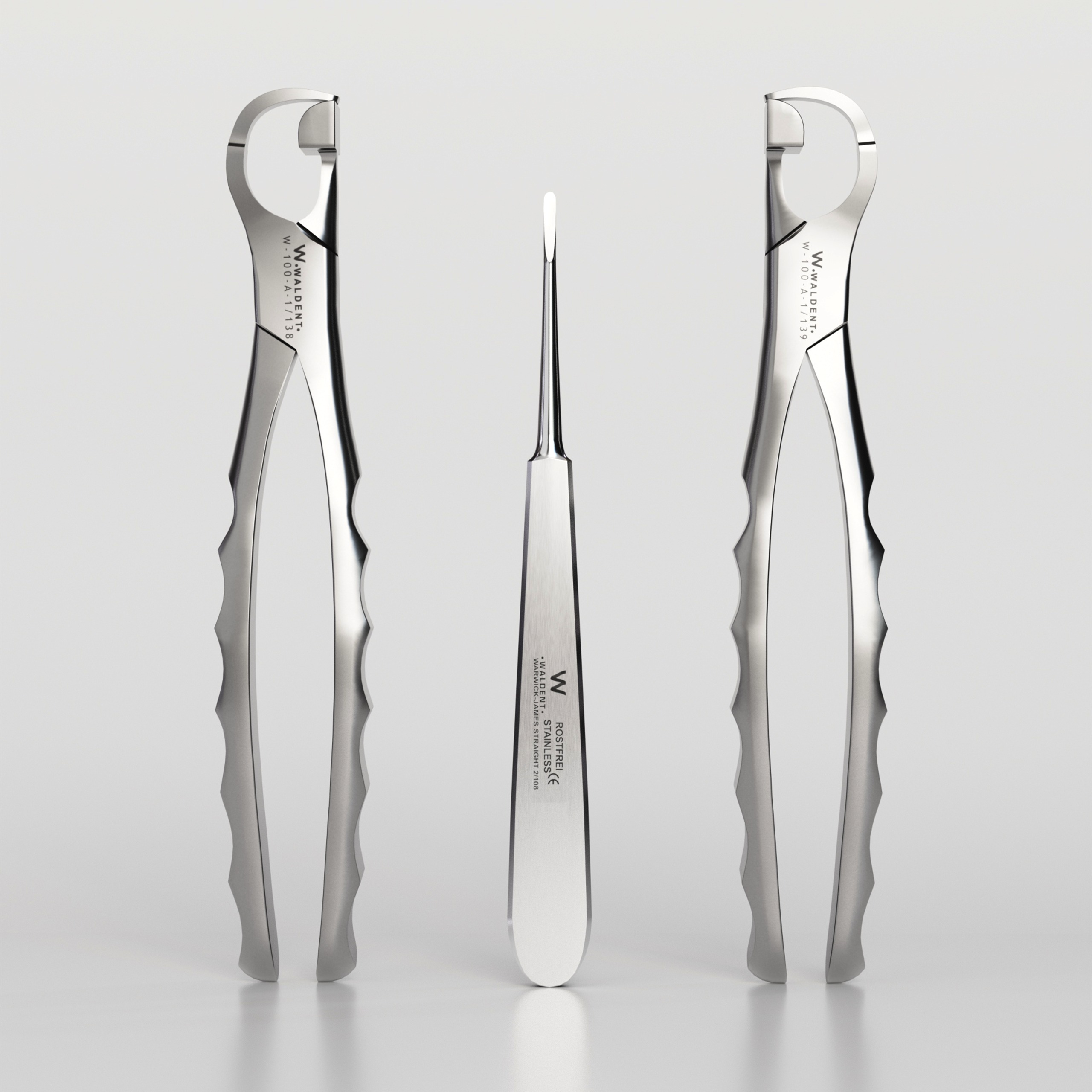 Waldent Physics Forceps Set of 5 (K1/3)