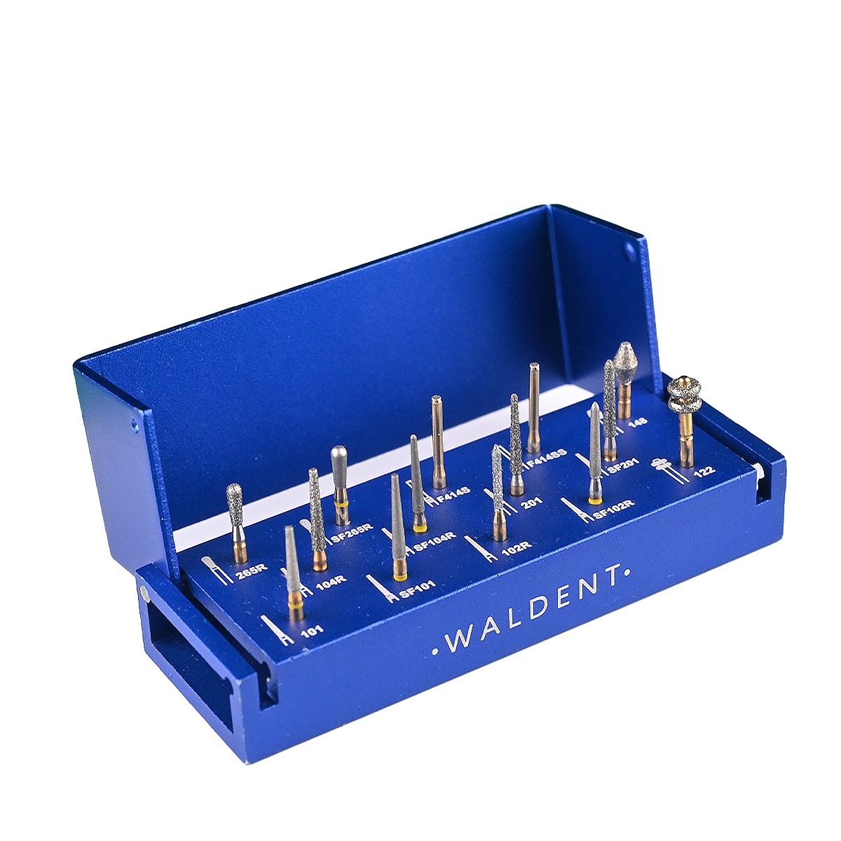 Waldent Crown & Bridge Tooth Preparation Diamond Bur Kit (Set of 14)