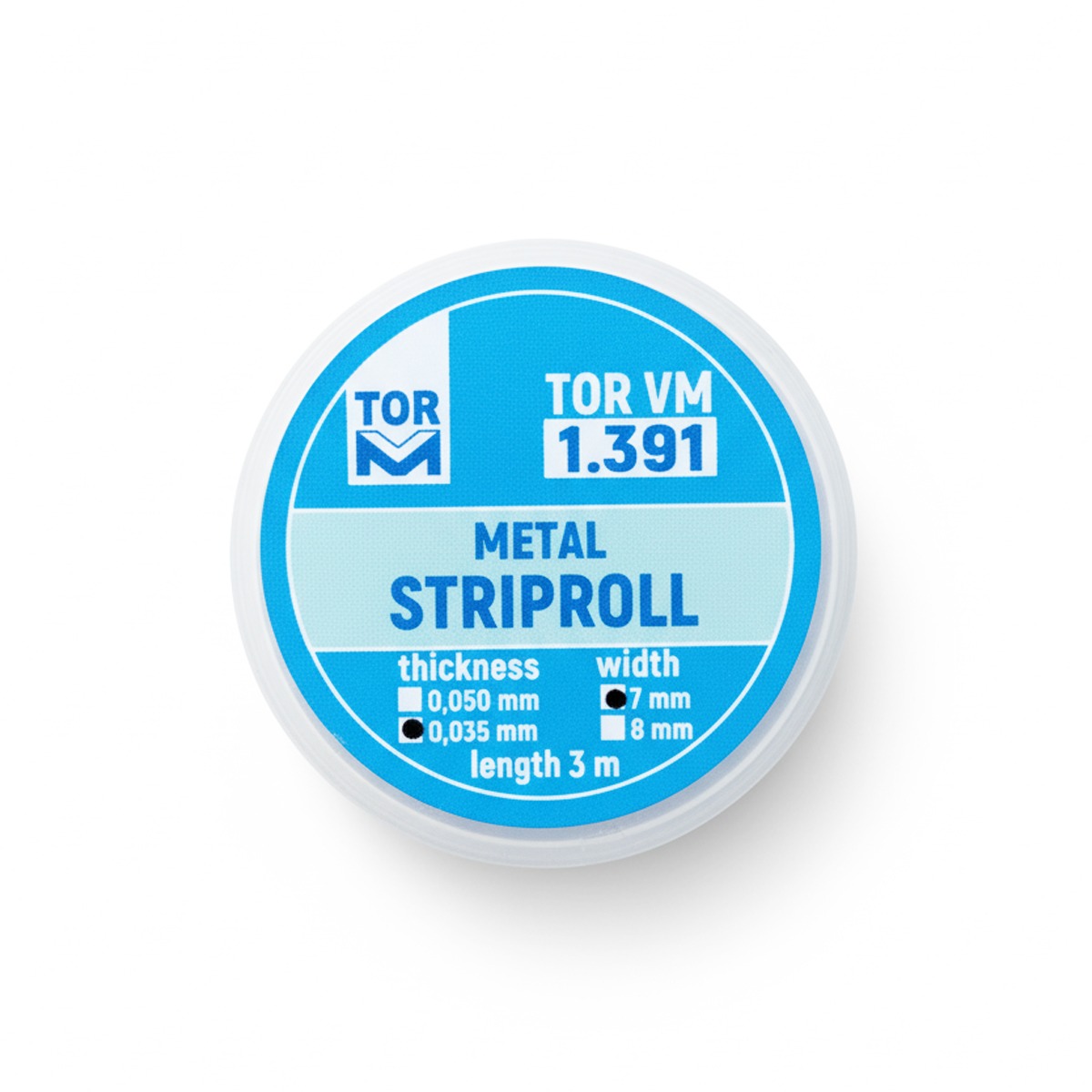 Tor Vm Metal Striproll 3m X 7mm, Round Box 1.391(h35)
