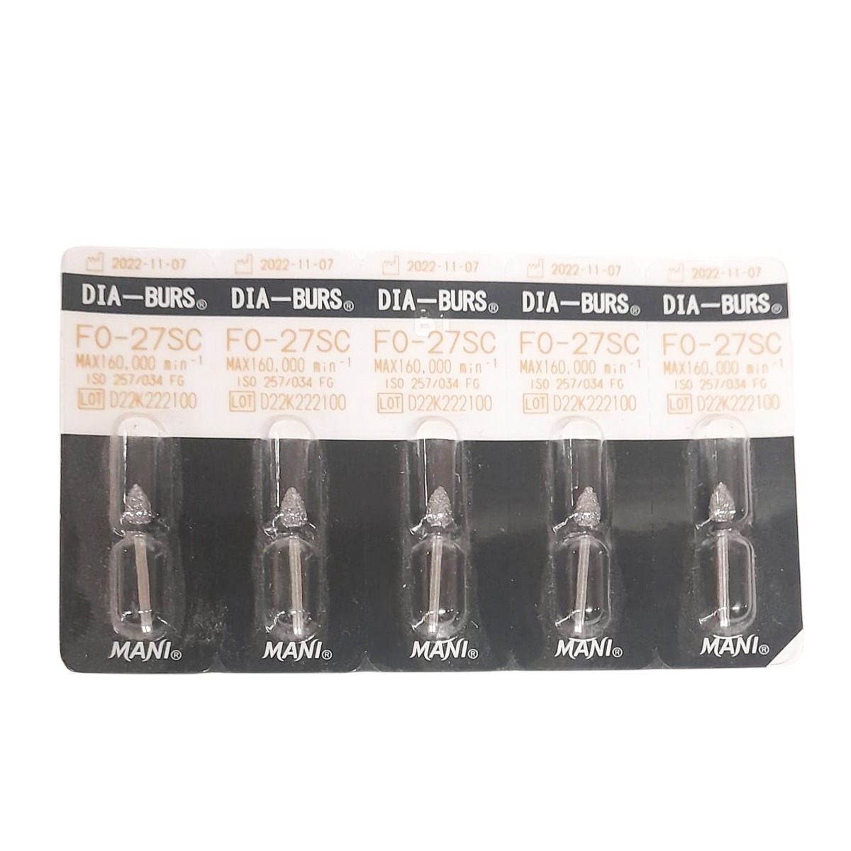 Mani Diamond Airotor Burs - FO - 27SC