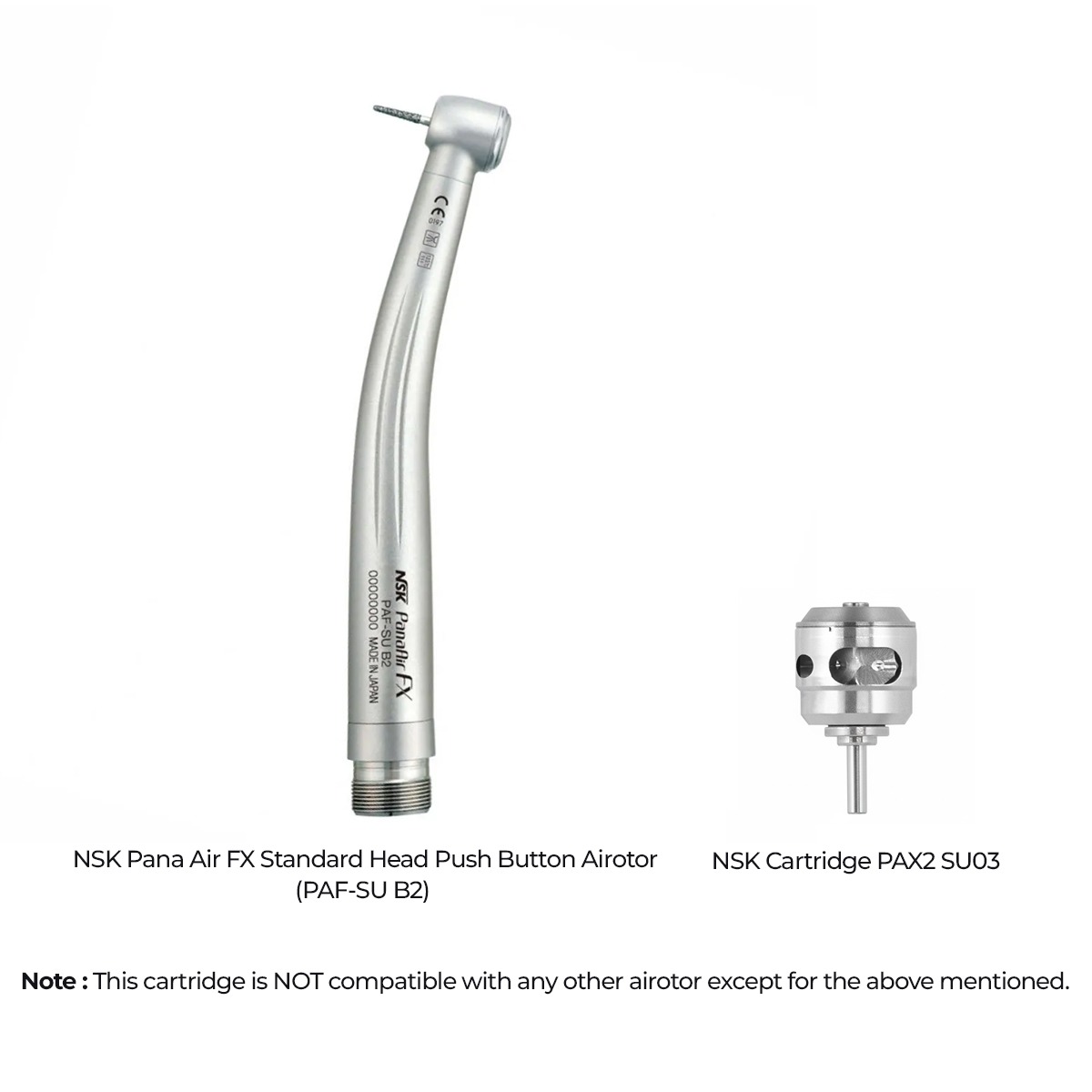 NSK Pana Air FX Standard Head Push Button Airotor (PAF-SU B2)