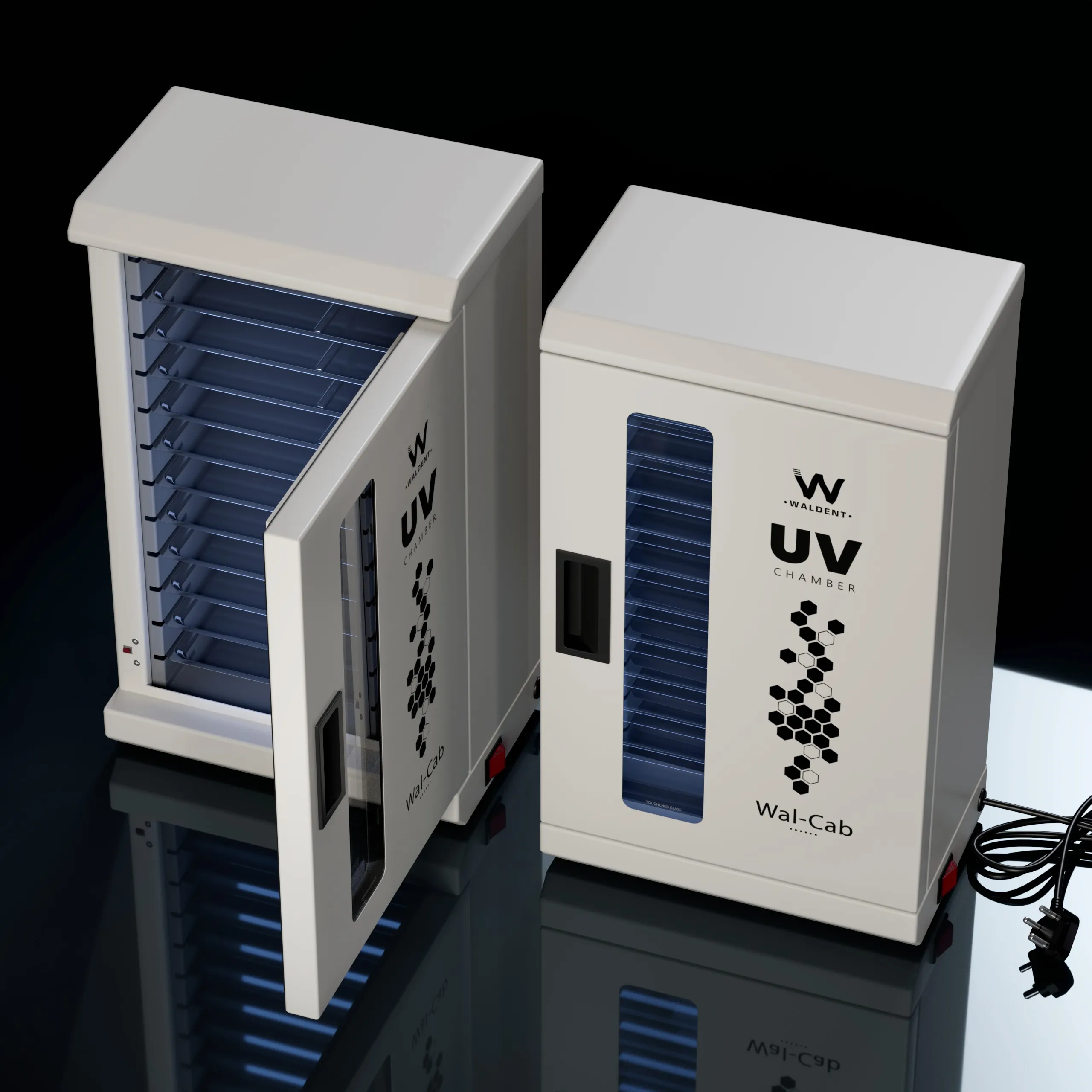 Waldent Wal-Cab UV Chamber 12 Trays - Pearl White