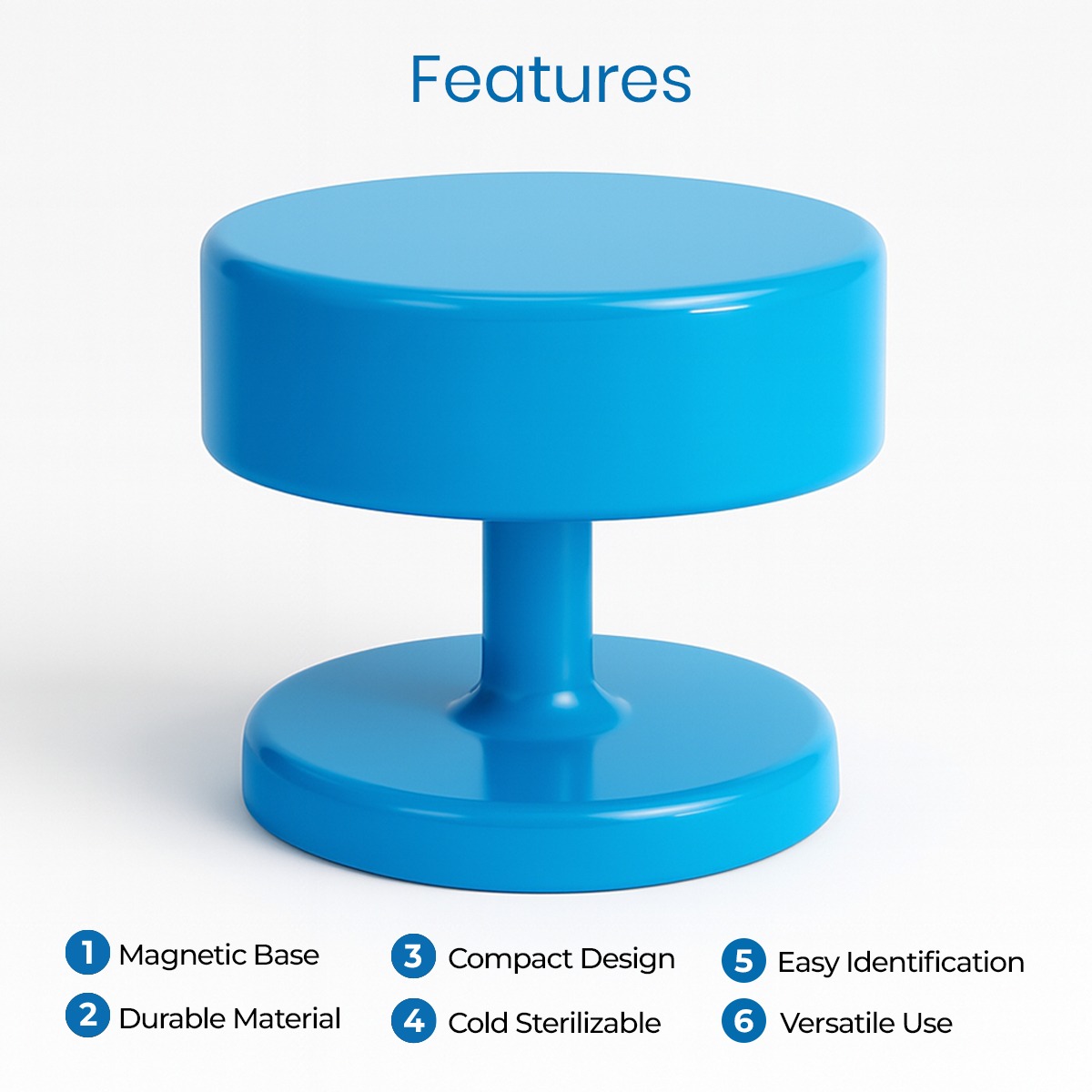 ET Dental Magnetic Dental Bur Holder - Blue     