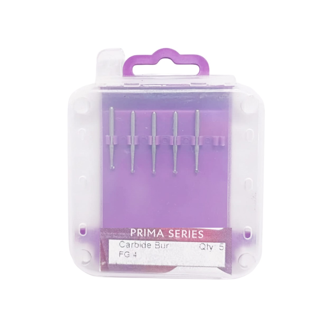 Prima Dental Round Airotor Bur Carbide-#4-FG (Set Of 5)