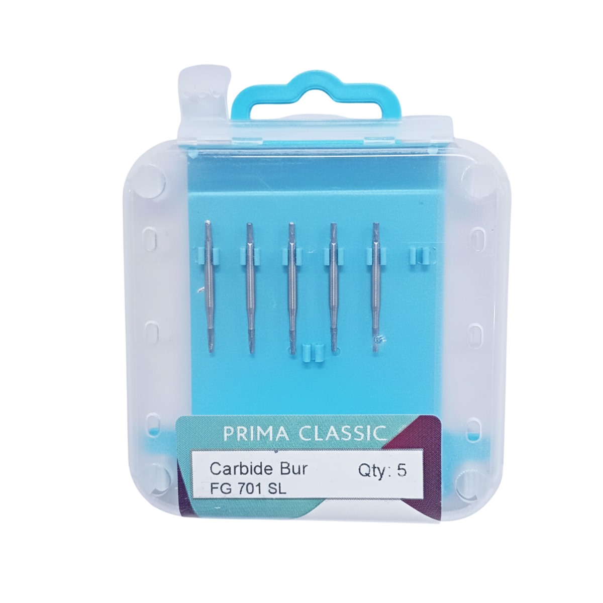 Prima Dental Taper Fissure Surgical Carbide Airotor Bur FG 25 Mm - #701 (Pack of 5)