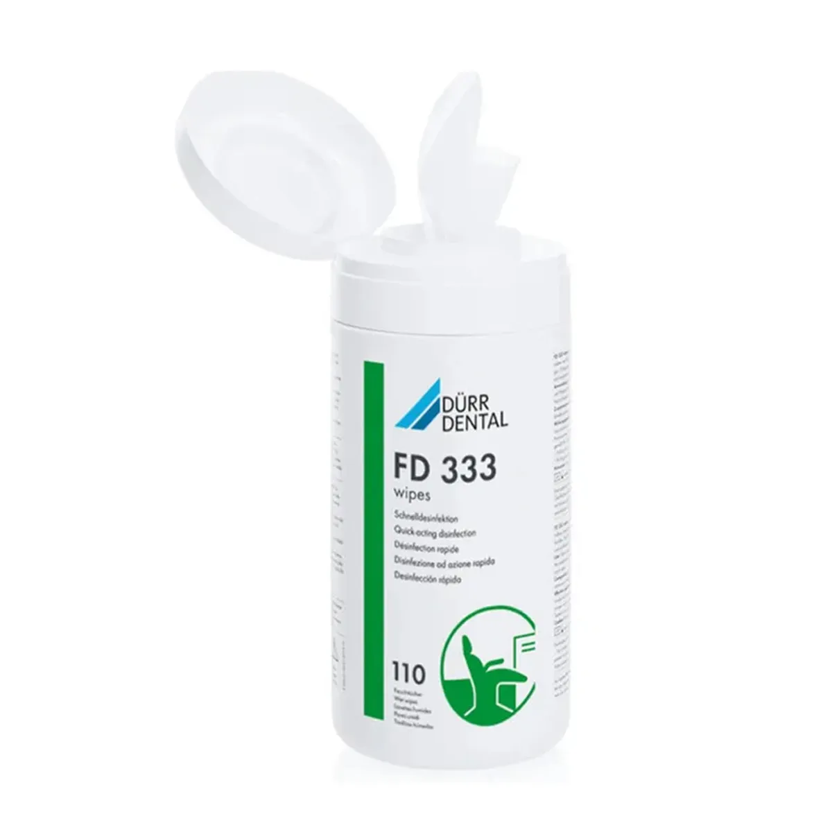 Durr Dental FD 333 Surface Disinfectant Wipes (110 Pulls)