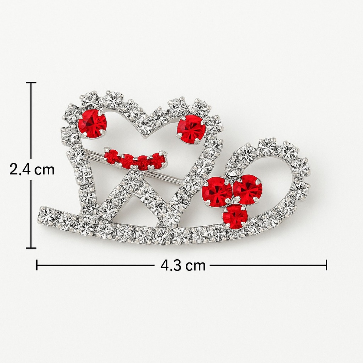 iDENTical Sparkling Tooth & Cloud Brooch With Stones ZYR-4048