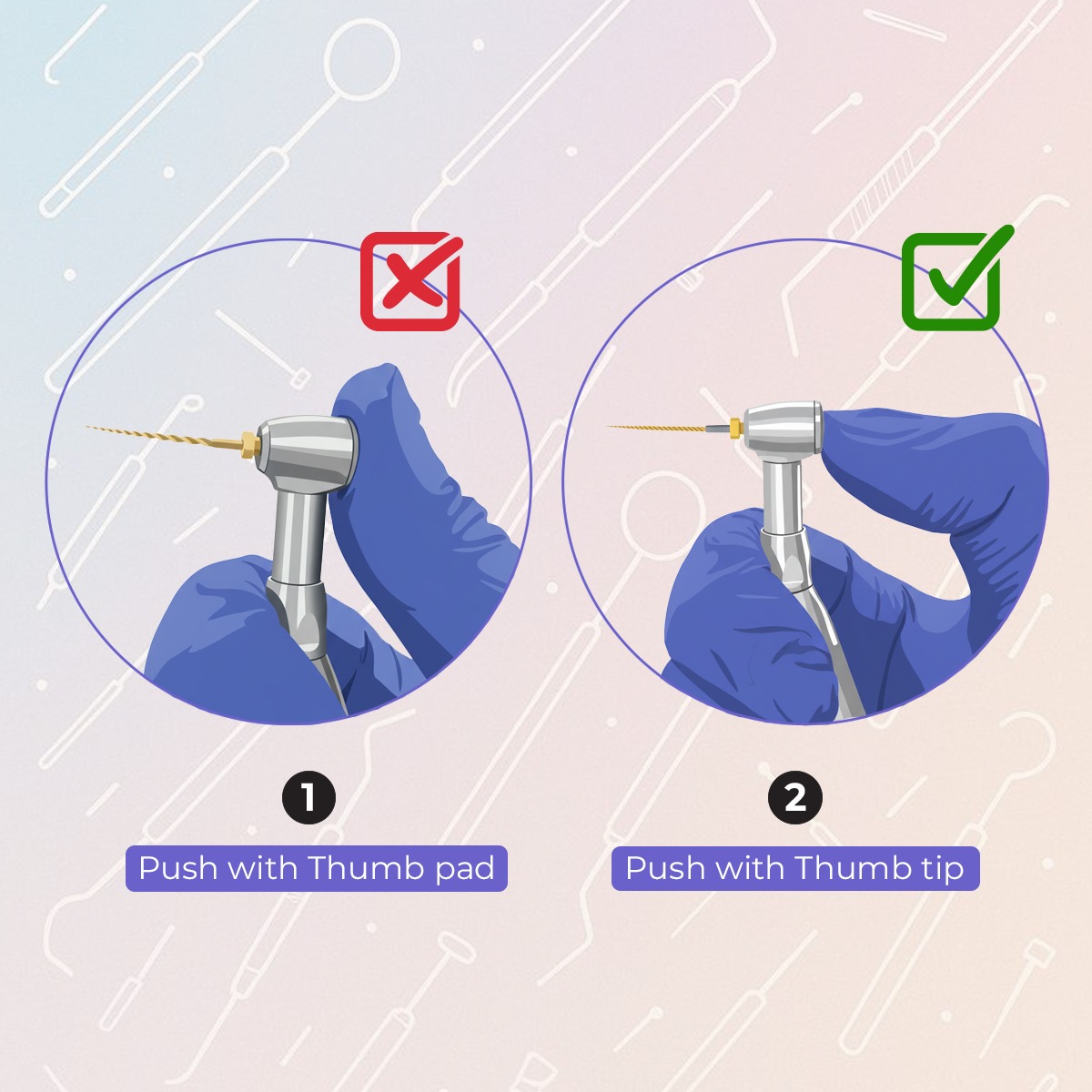 Marathon Contra Angle Push Button Handpiece