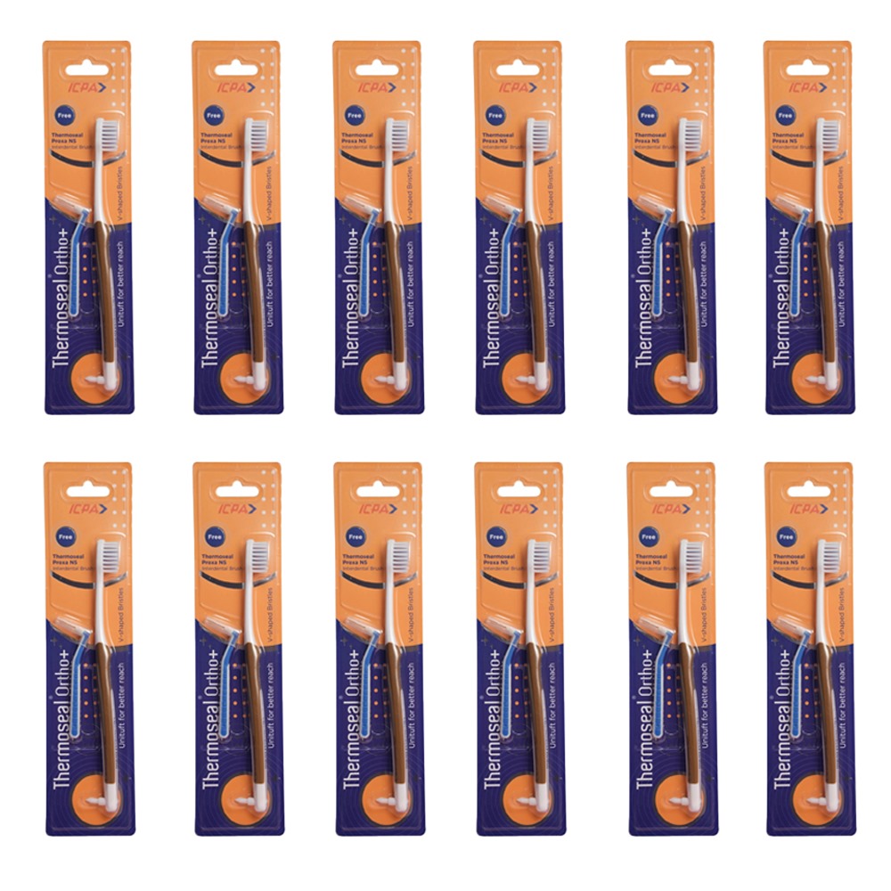 ICPA Thermoseal Ortho+ Toothbrush (Pack Of 12)