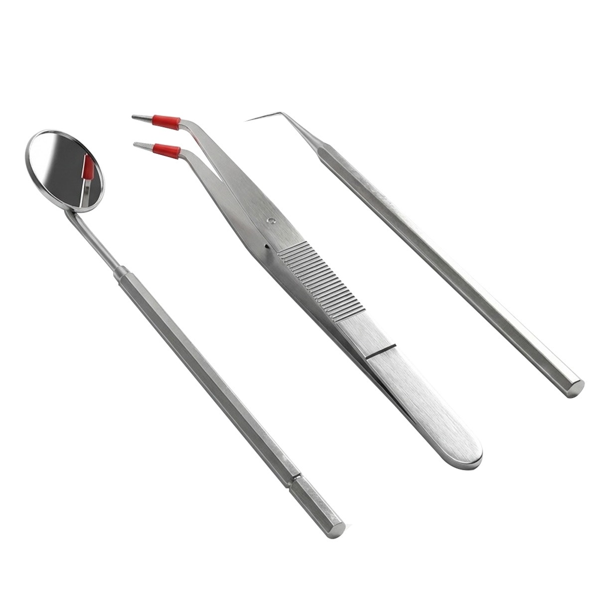 GI Probe + Mouth Mirror + Tweezer