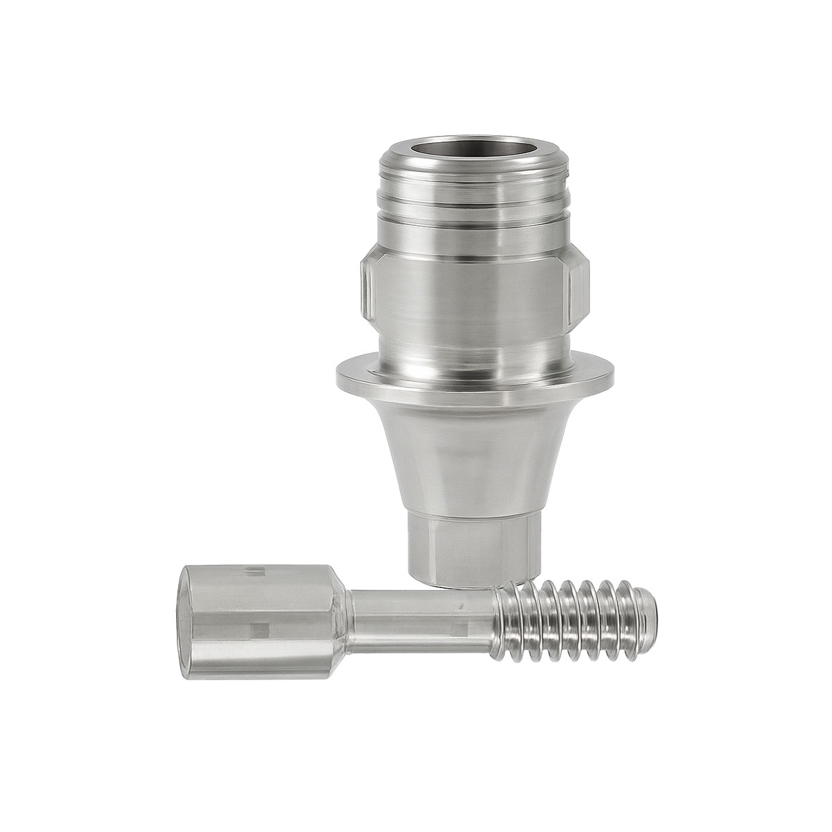 Mediden Israeli Compatible Titanium Ti-base Abutment With Screw 4mm - Hex (TB-H-98)