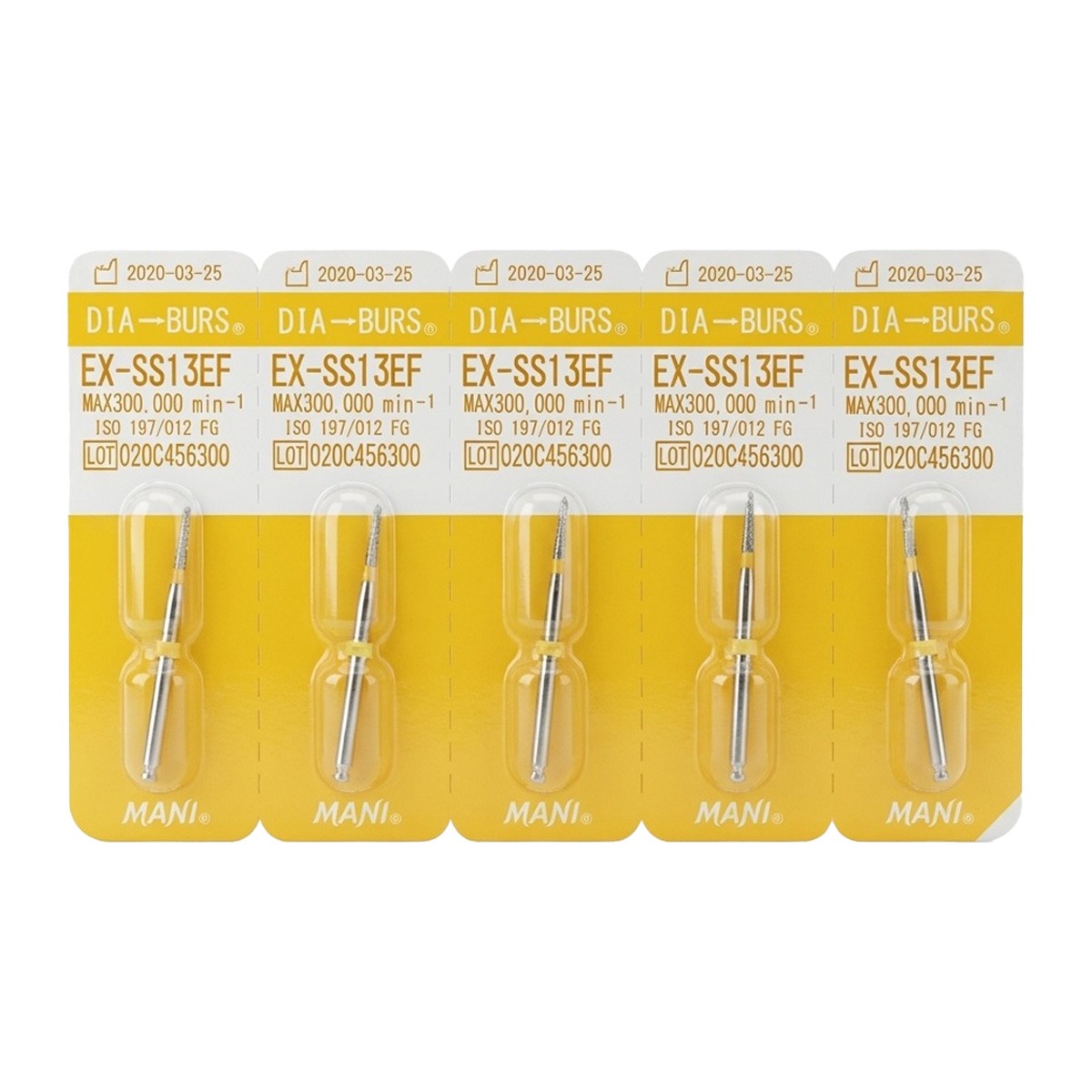 Mani Diamond Airotor Burs - Special (Extra) Shape / Ex Series