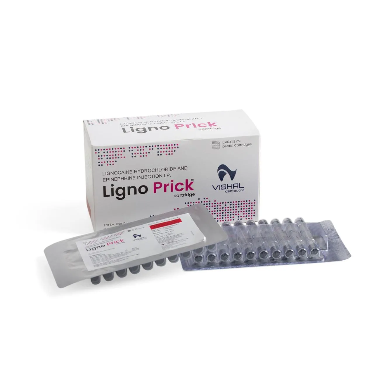 Vishal DentoCare Ligno Prick Cartridges (Pack of 50)