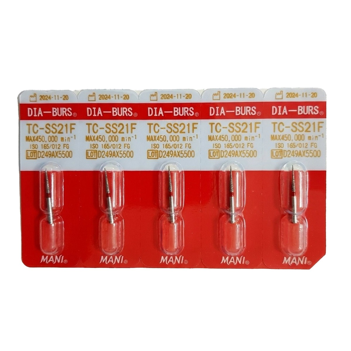 Mani Diamond Airotor Burs - Tc-Ss21F