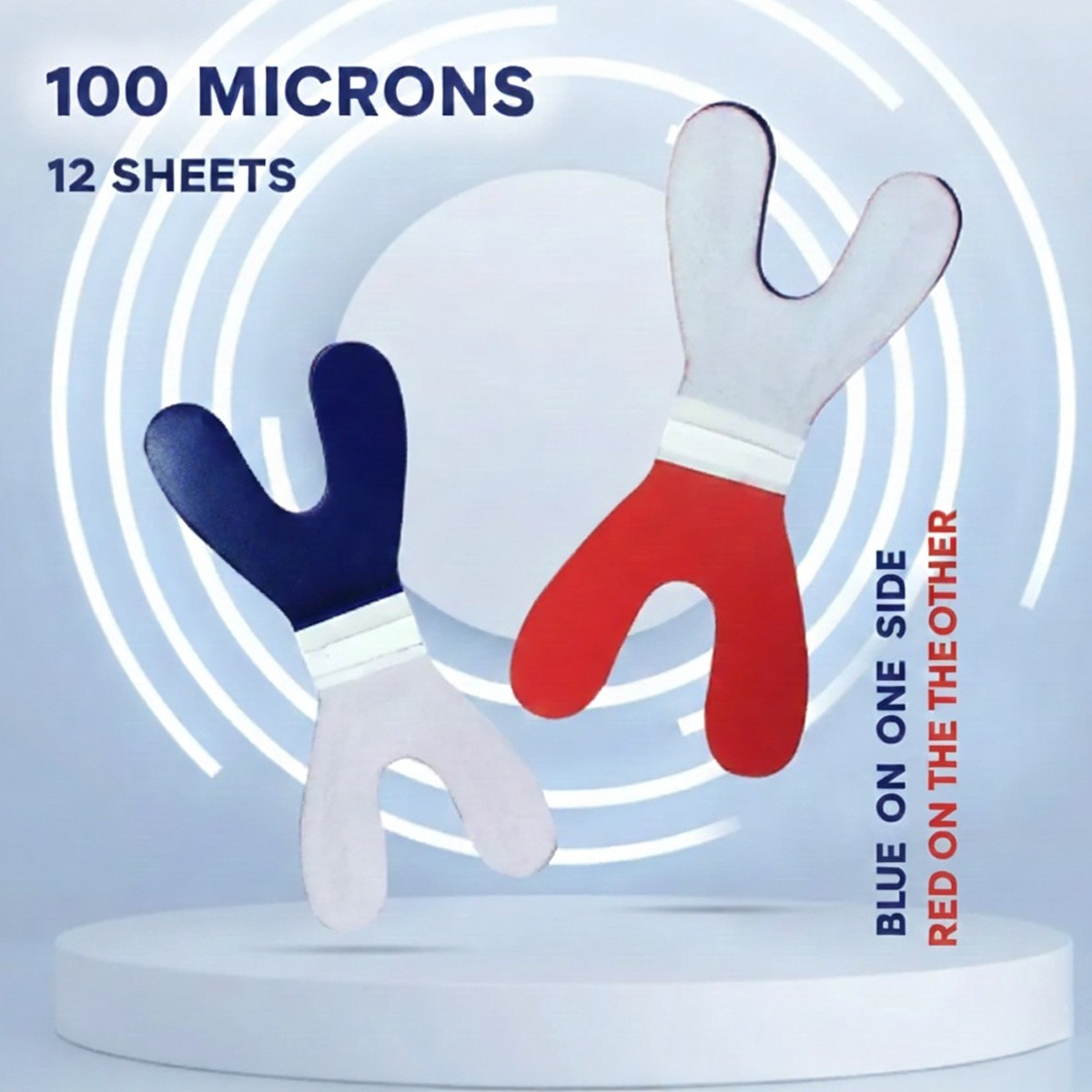 Alphadent Dental Articulating Paper Horseshoe Shape Booklet (Hydrophilic)