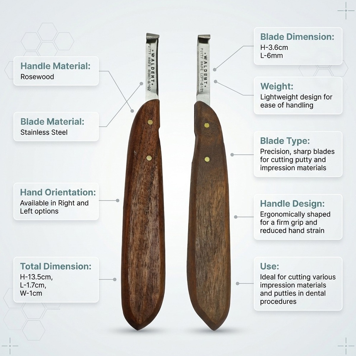 Waldent Putty Cutting Knife