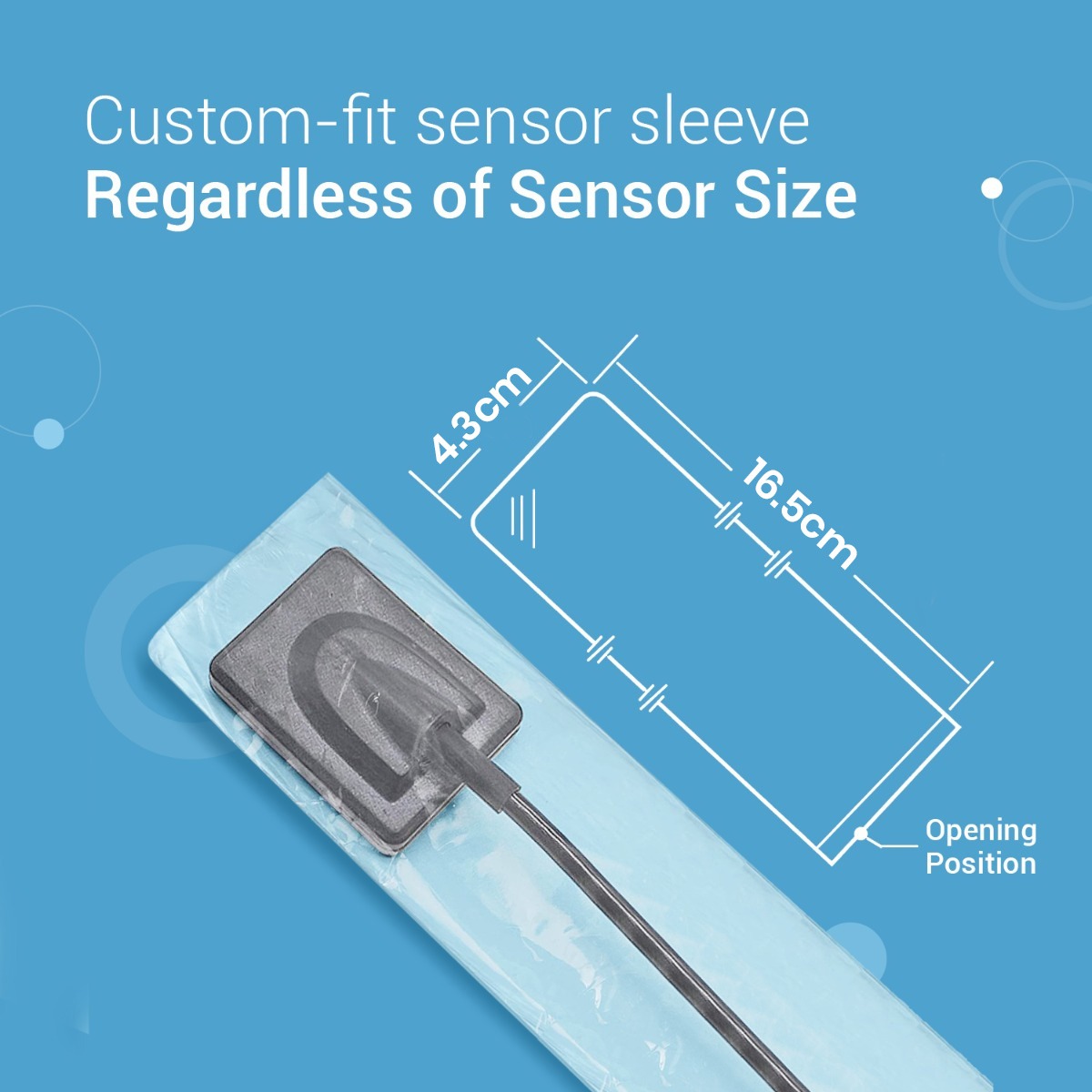 Indian Rvg Sensor Sleeve Pk of 500 (16.5cm X 4.3cm)