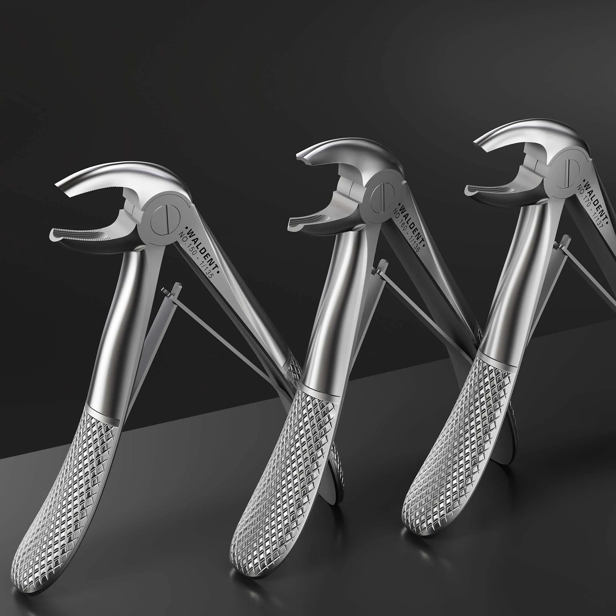 Waldent Pedo Extraction Forceps Kit Set of 7 (K1/2)