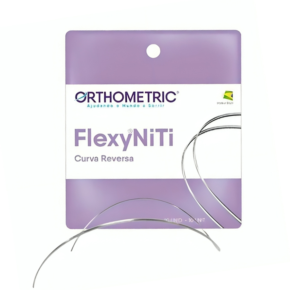 OrthoMetric Flexy NiTi Reverse Curve Intraoral Rectangular Archwire - 021X025 Upper - (51.18.2521)