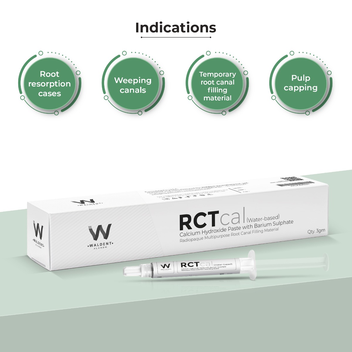 Waldent RCTcal Calcium Hydroxide Paste (Water Based) (Short Expiry 04-2026)