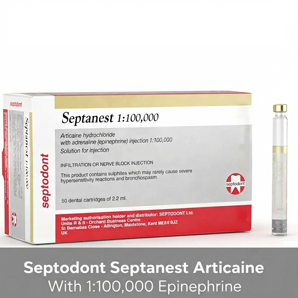 Septodont Septanest 4% Articaine With 1:100,000 Epinephrine