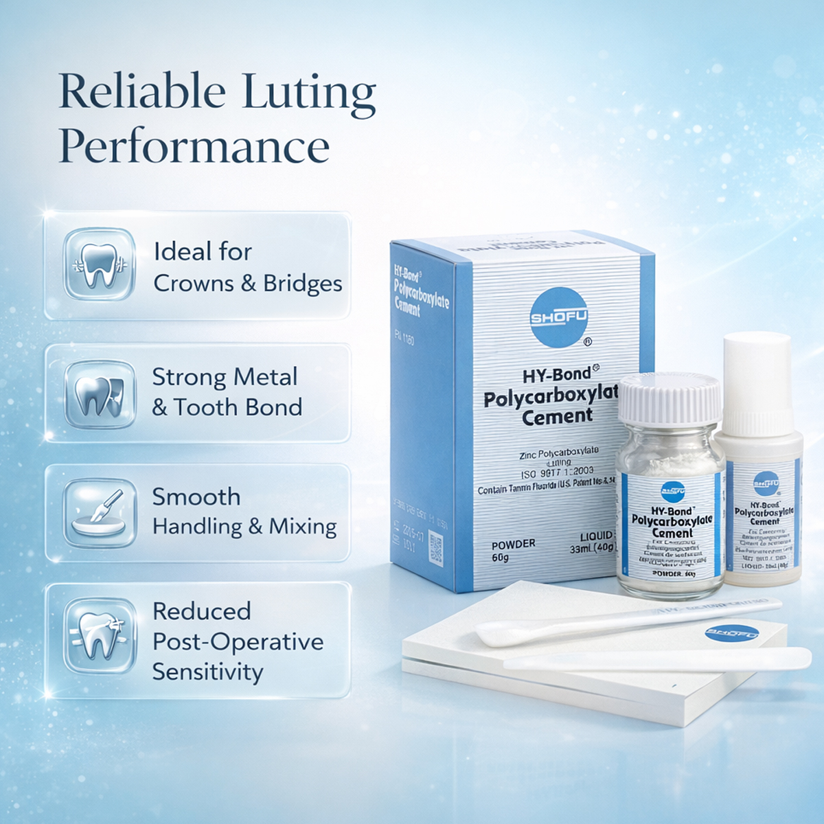 Shofu Hy - Bond Polycarboxylate Cement Mini Set