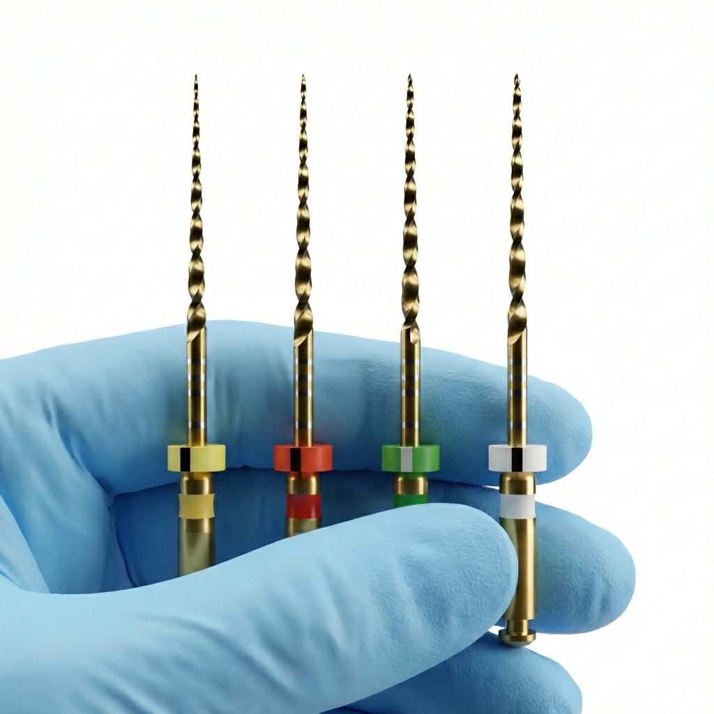 D - Perfect Endodontic Reciprocating Files Assorted TF4 Gold 25mm