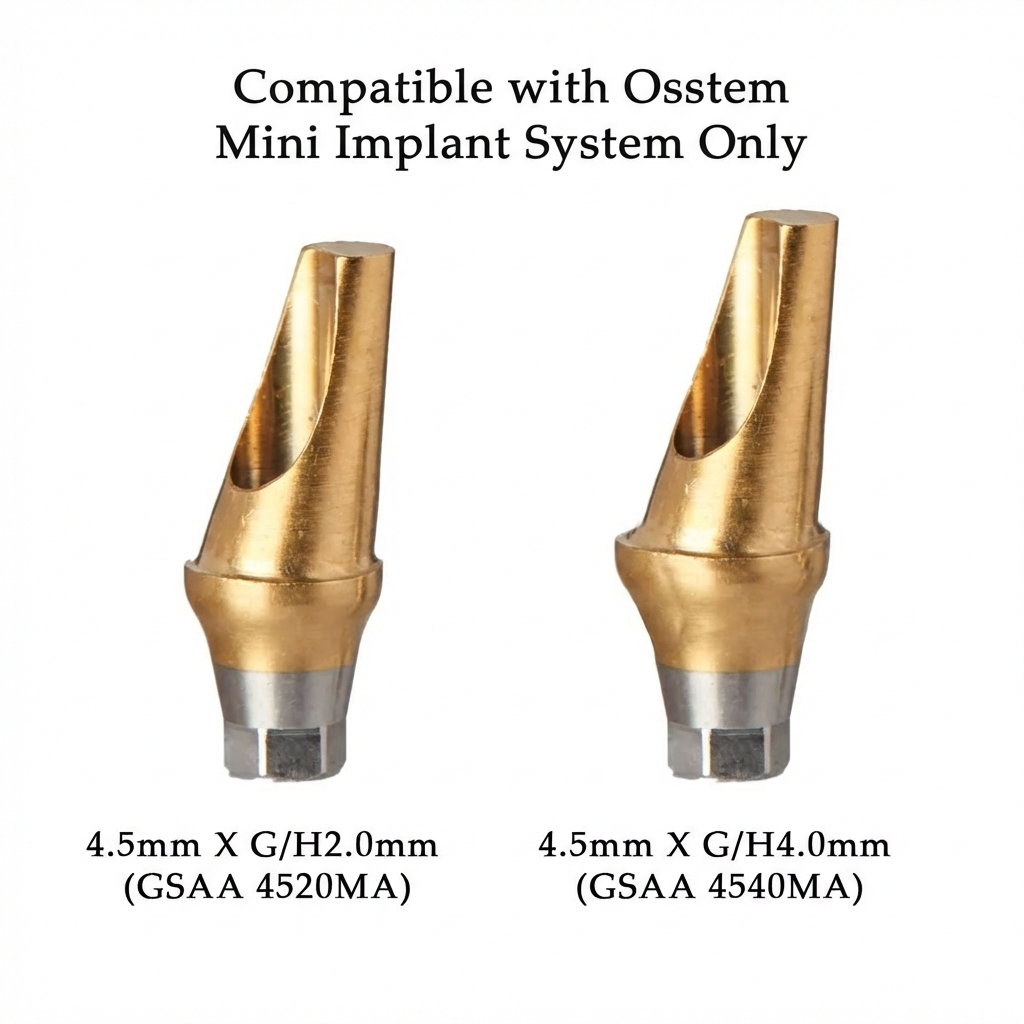Dentaltech Korean Implant Compatible 17°  Angular Abutments -Mini