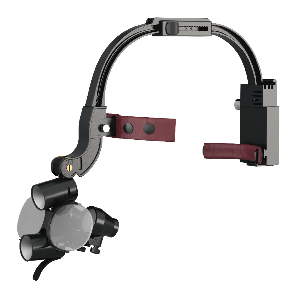 EndoKing Head-Mounted Interchangeable Surgical Loupes (2.5x, 3.5x, 6x) With LED and Magnifying Glasses (1.5x, 2x, 2.5x, 3x)