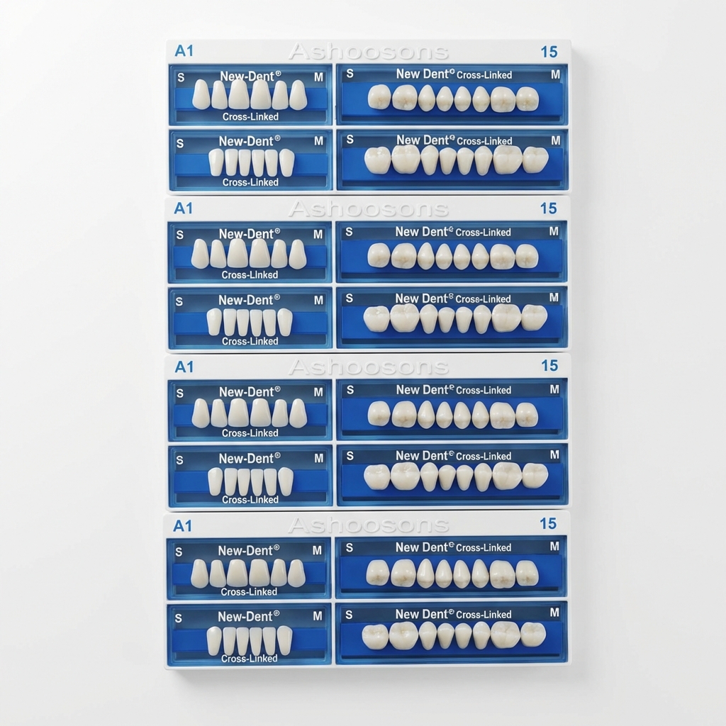 API Acrylic Teeth Sets - NewDent A1 (Pack of 4 Sets)
