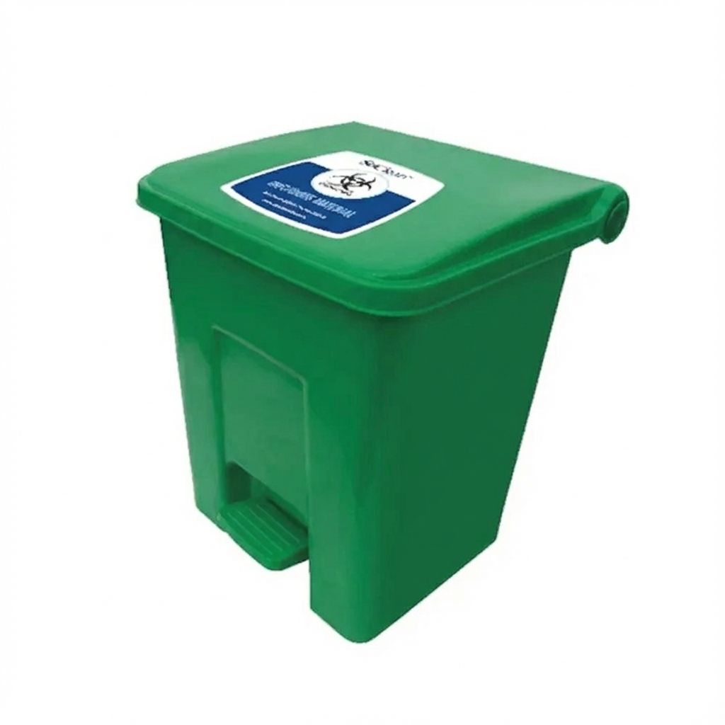 SoClean Bio-Medical Waste Bin With Foot Pedal 15L - Green