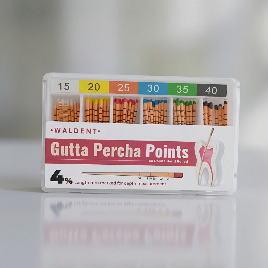 Waldent Gutta Percha Points 4% (Length Marked) #15-40