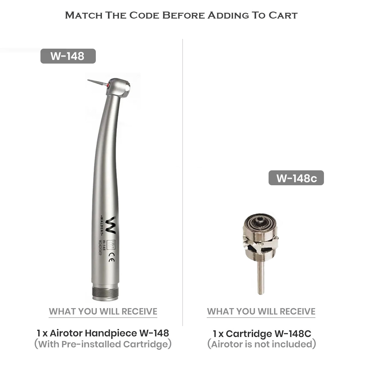 Waldent Premium Plus MicroMini Handpiece And Cartridge